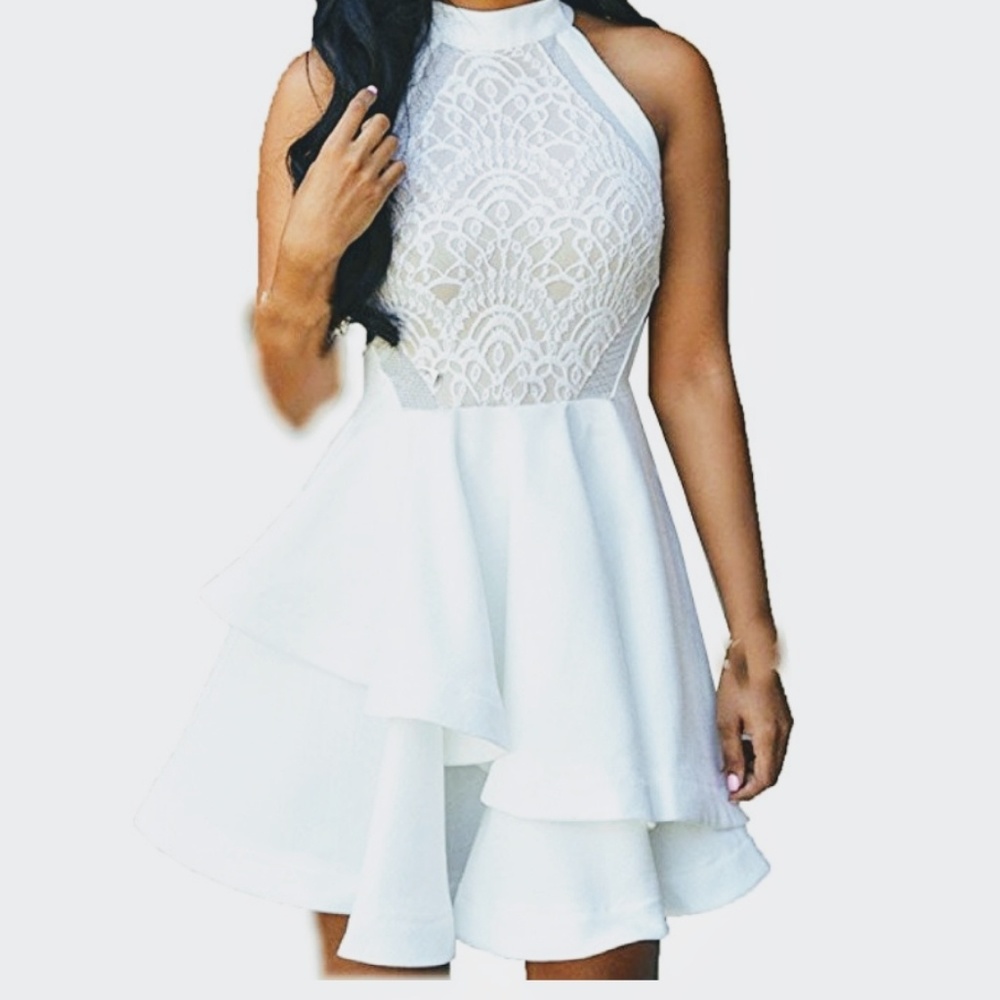NEW Gorgeous white short party dress